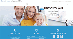 Desktop Screenshot of dentalhealthofrockland.com